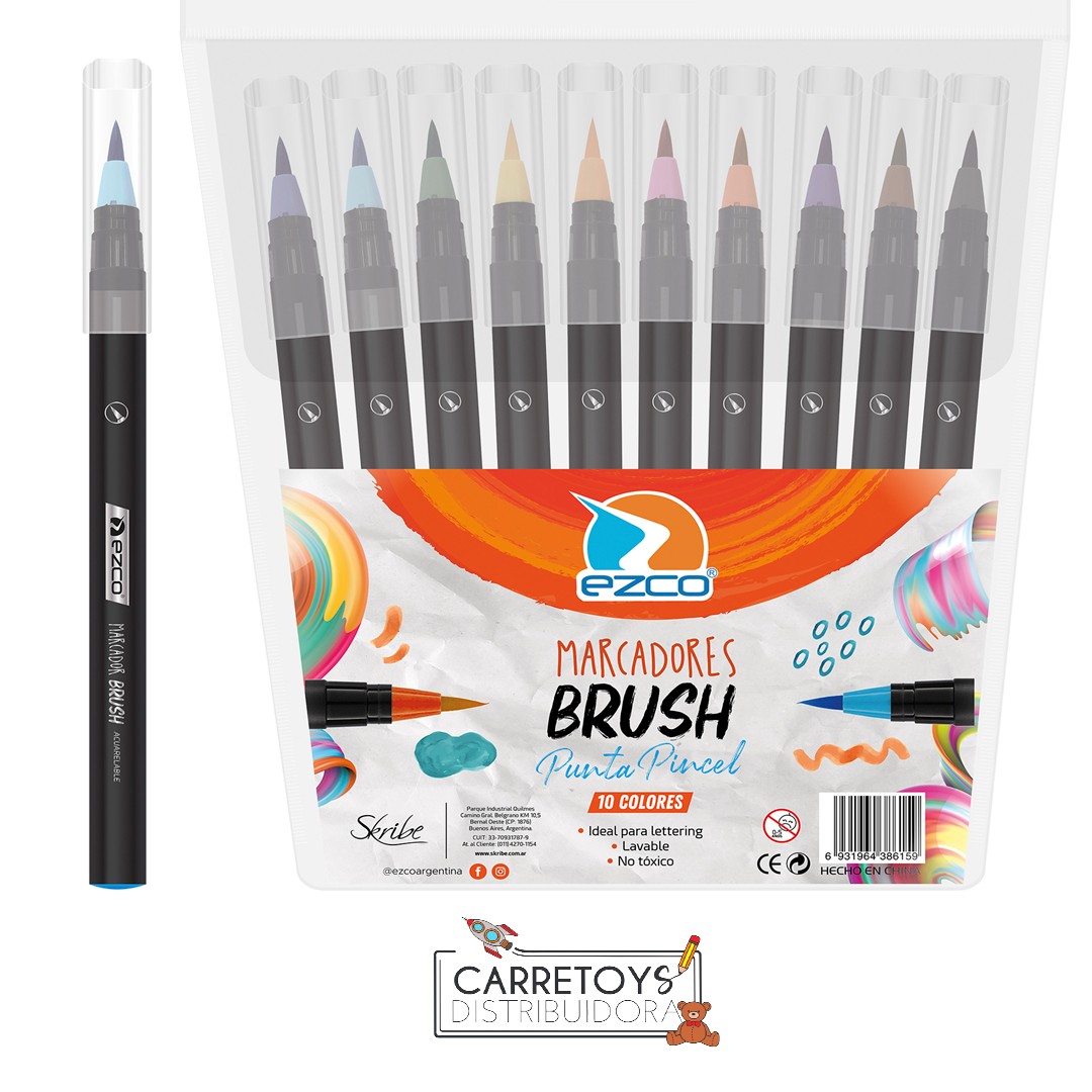 marcador-brush-punta-pincel-acuarelable-x-10-ezco-1975