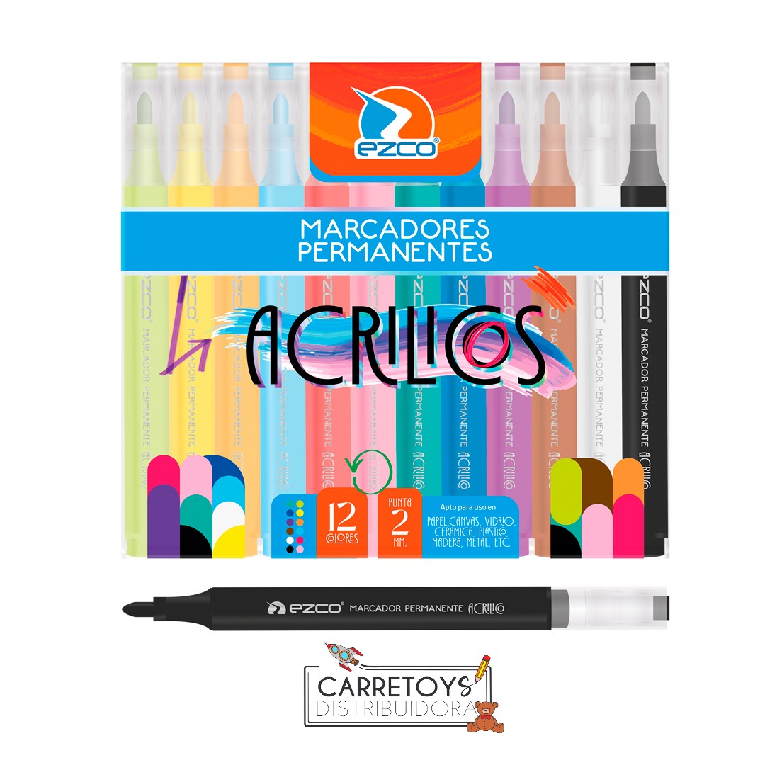 marcador-permanente-acrilico-x12-ezco-2572