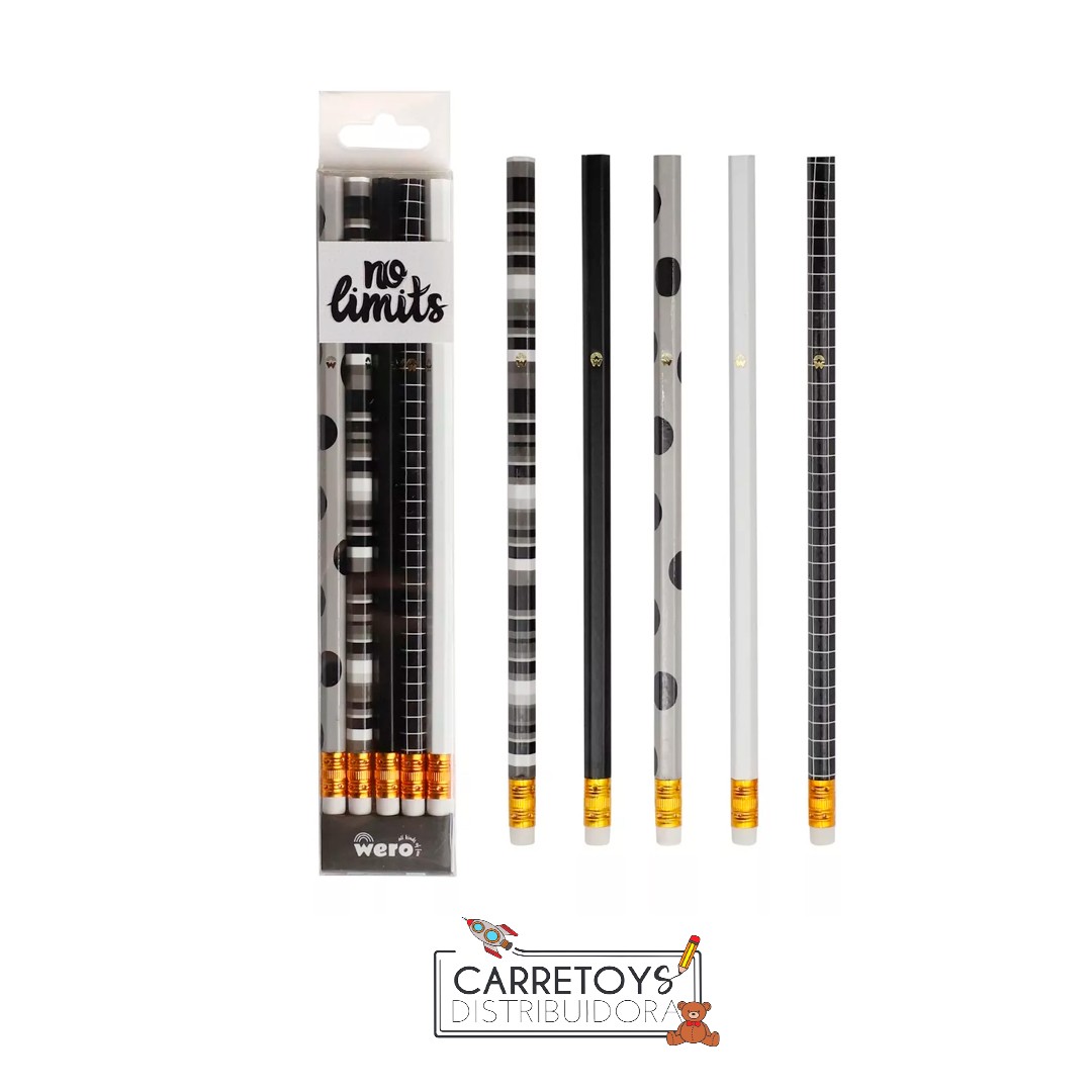lapices-con-goma-geometric-set-x5-wero-2614