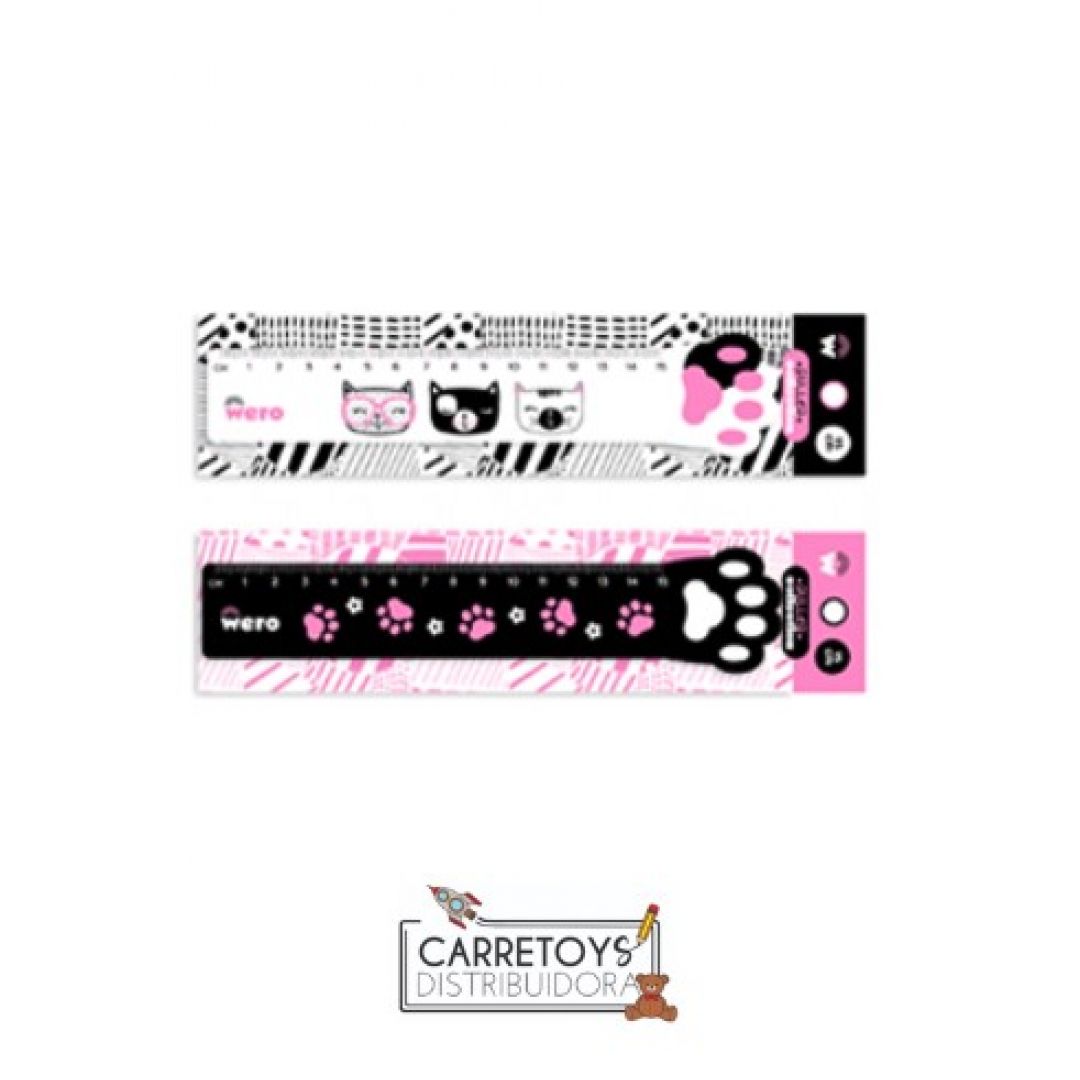 regla-pawsitive-black--white-15cm-wero-3302